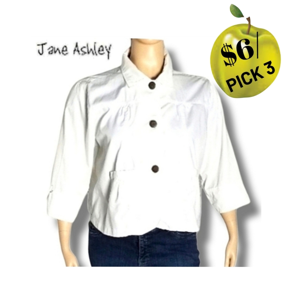 JANE ASHLEY CROPPED BLAZER 2X